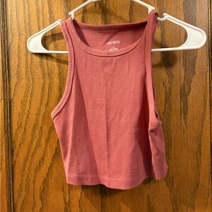 Pink Crop Tank Top
